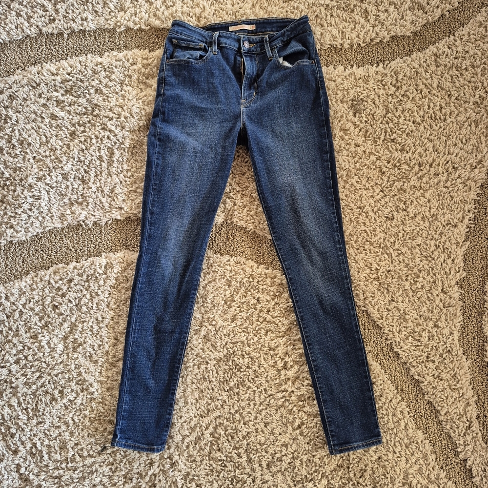 Levi 721 High Rise Skinny Jeans Women Size 28 Dark Wash Casual